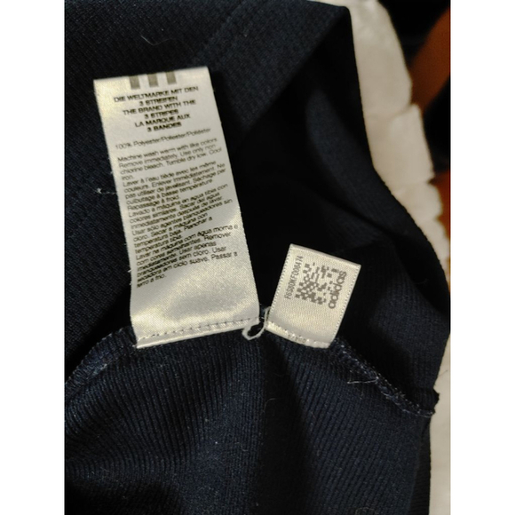 Men's Vintage Adidas Navy XL Tracksuit Sweatshirt 3 White Stripes 2008 - Picture 9 of 9